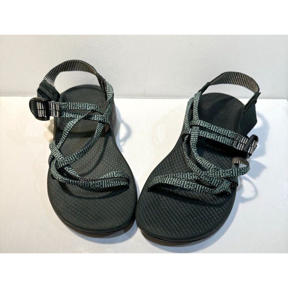 Chaco ZX2 Yampa Sandals Size 9 Fresh Adjustable Vibram Strappy Blue Green